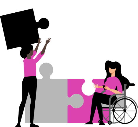 Mentoring session video call illustration